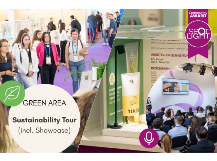 Kombi: Spotlight Vitrine und Vortrag + Sustainability Tour (inkl. Vitrine GREEN AREA)