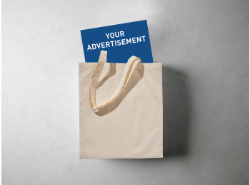 Company flyer insert in congress bags